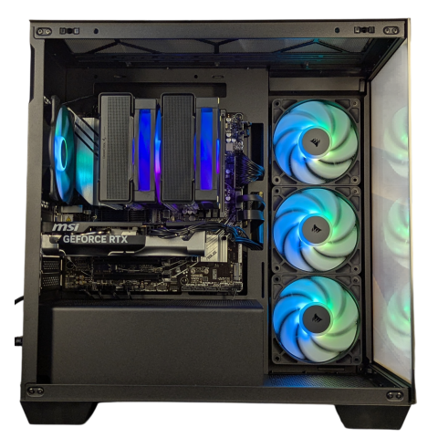 Herné PC AMD RYZEN 5 9600X/RTX 5050 8GB/16GB DDR5/500GB NVMe