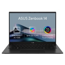 ASUS Zenbook 14/UM3406GA-OLED232W/AI7-445/14"/WUXGA/T/32GB/1TB/AMD int/W11H/Black/2R
