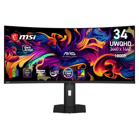 MSI MAG/341CQP X28/34"/QD-OLED/UWQHD/280Hz/0,03ms/Čierna/3R