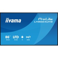 86" iiyama LH8664UHS-B3AG: IPS, 4K, ANDR 14,24/7