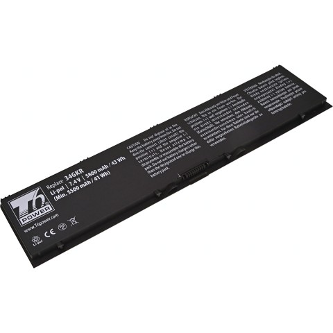 Batéria T6 Power pre Dell Latitude E7440, Latitude E7450, 5800mAh, 43Wh, 4cell, Li-pol