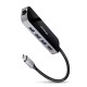 AXAGON HMC-6GL, USB 3.2 Gen 1 hub, 3x USB-A, HDMI 4k/30Hz, RJ-45 GLAN, PD 100W, kábel USB-C 20cm